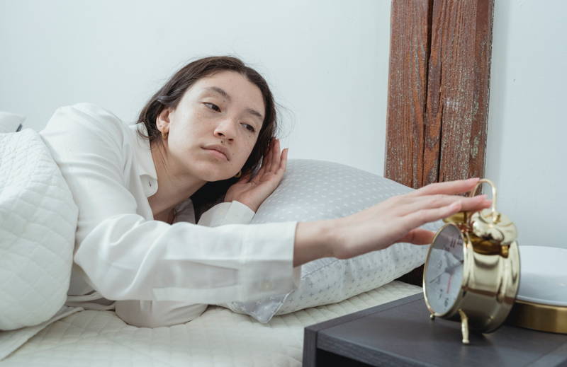 Woman resting after taking unpaid time off