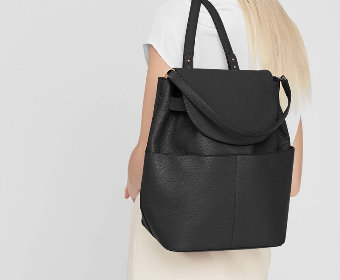 Cuyana leather backpack