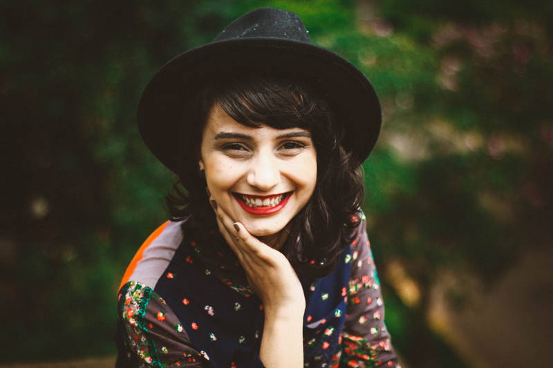 Woman posing for a professional headshot