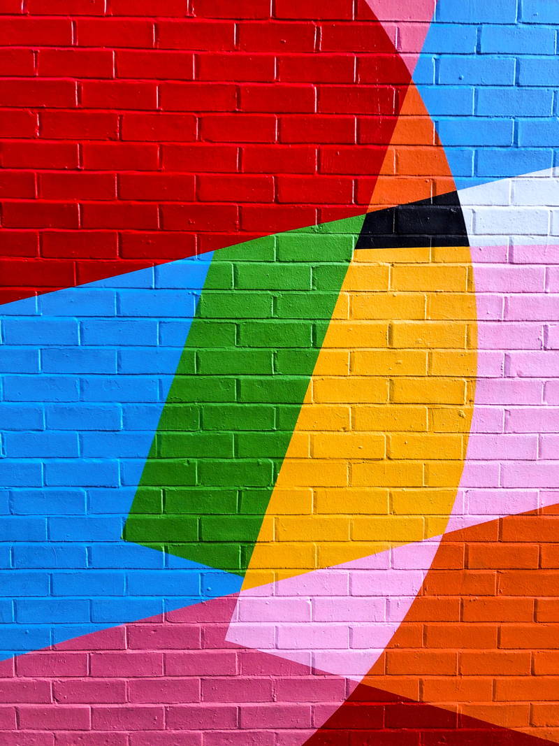 Colorful brick illustration