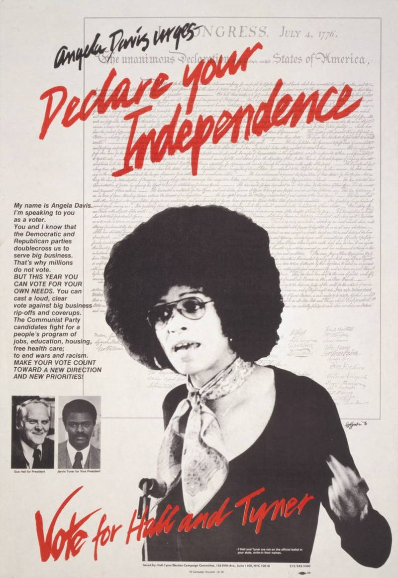 Angela Davis political poster