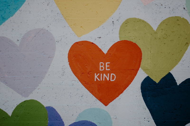 Be kind image for careers that help people