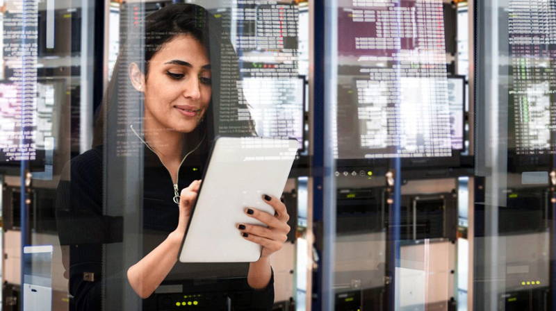 Data center employee